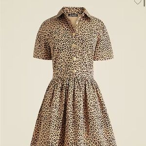 J. Crew Leopard Print Dress